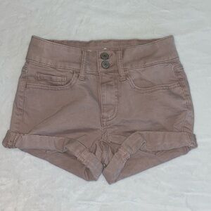 So Favorite Midi Pink Jean Shorts